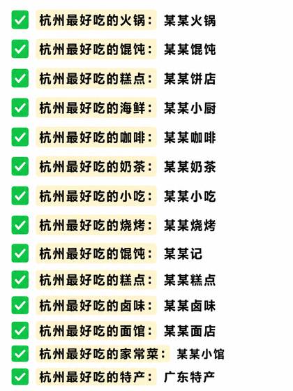 反例:凭印象列的薄清单(店名为占位,不指向真实门店)